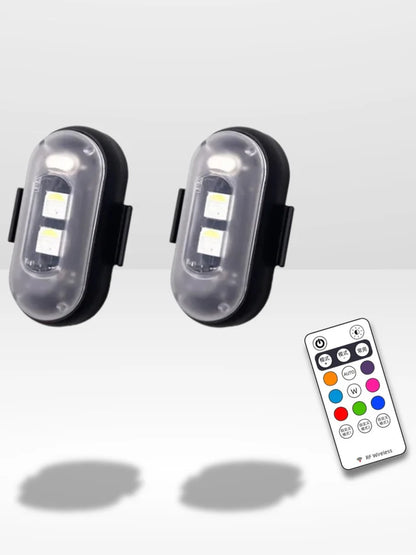 Mini Stroboscope Led sans Fil pour Voiture, Moto et Vélo