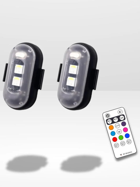 Mini Stroboscope Led sans Fil pour Voiture, Moto et Vélo